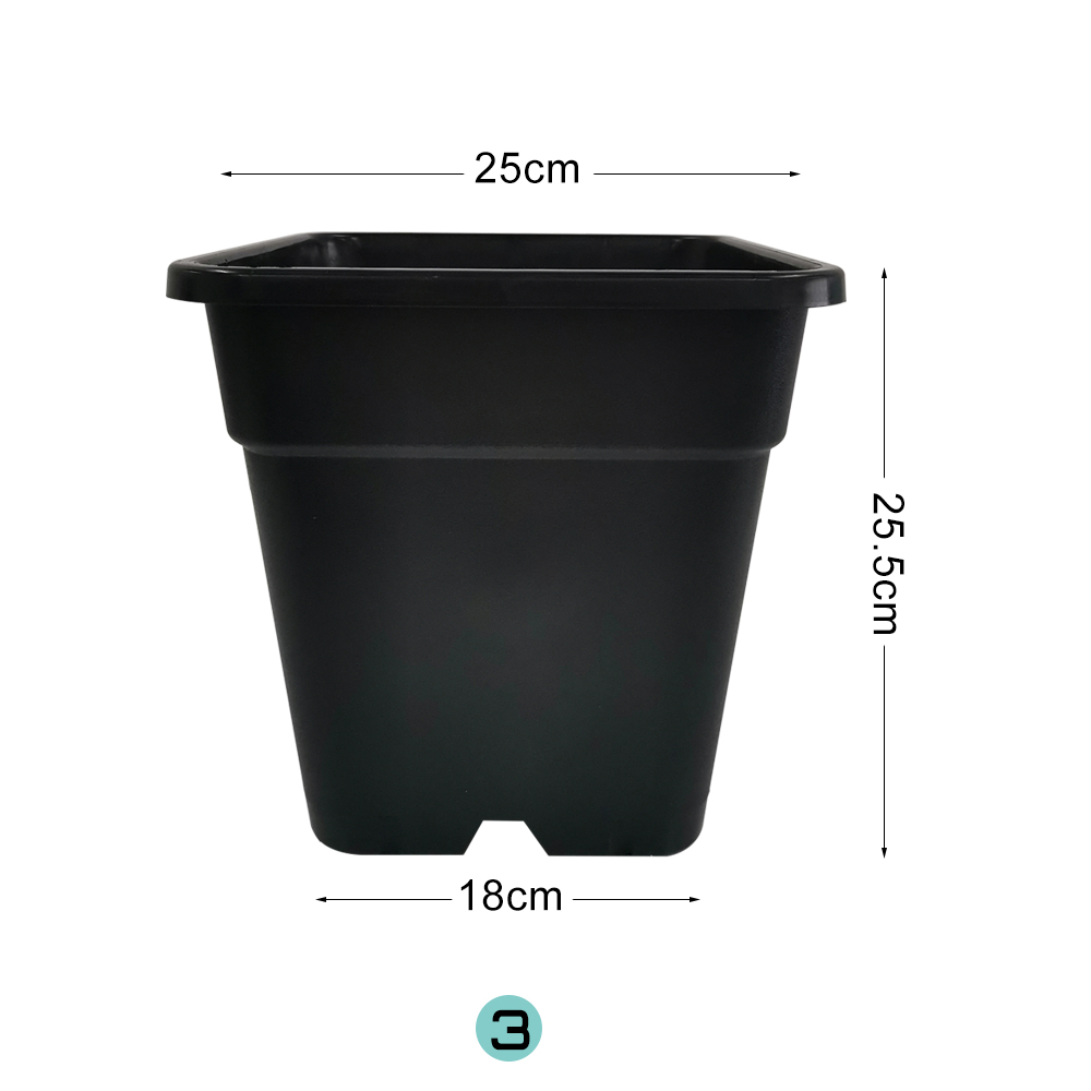 Heavy Duty Plastic Square Pot