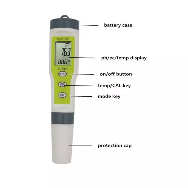 5-IN-1 Digital PH Meter